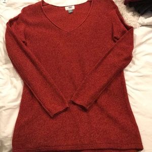 Fitted burnt orange old navy sweater